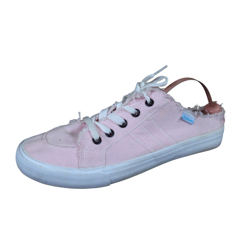 Obtaom ZY-K2105 Womens Canvas Sneakers Size 8 Everyday Walking Pink Canvas
